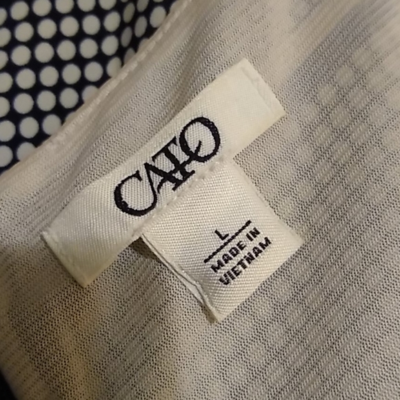 NWOT Striped Dotted Sheath Dress L - Picture 7 of 10